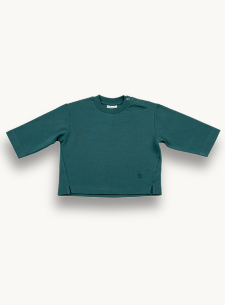 Studio Aelbo longsleeve baby shirt met lange mouwen blauw groen